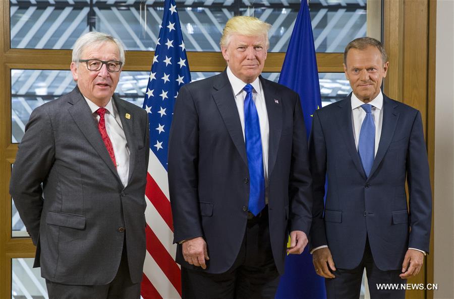 BELGIUM-BRUSSELS-EU-USA-TRUMP-MEETING