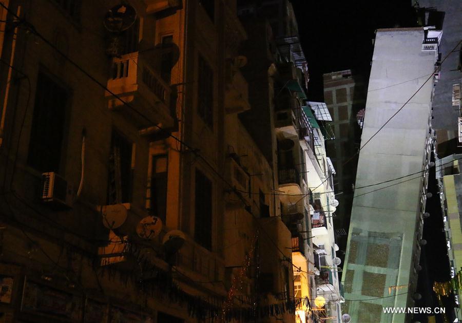 EGYPT-ALEXANDRIA-ACCIDENT-LEANING BUILDING