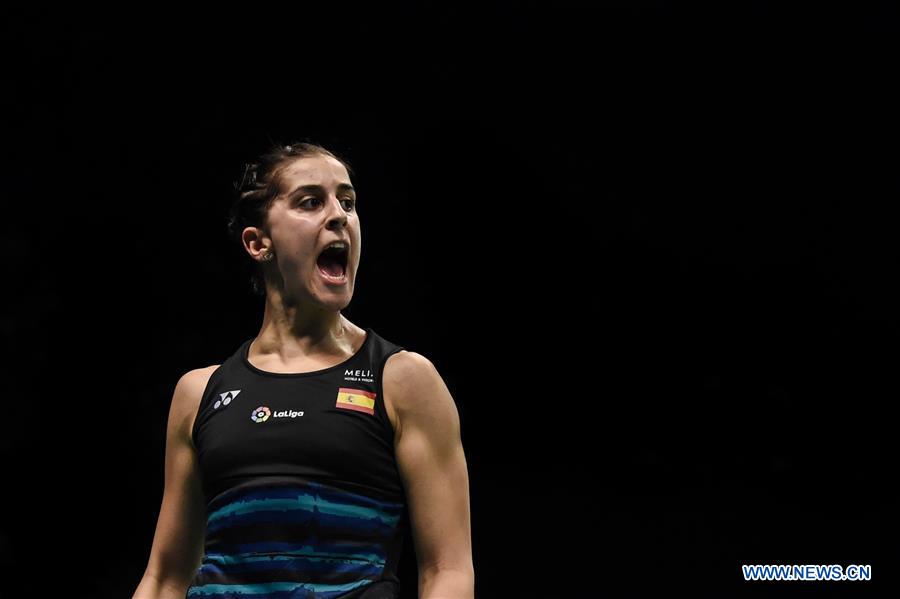 Carolina Marin plays against Chen Xiaoxin at In