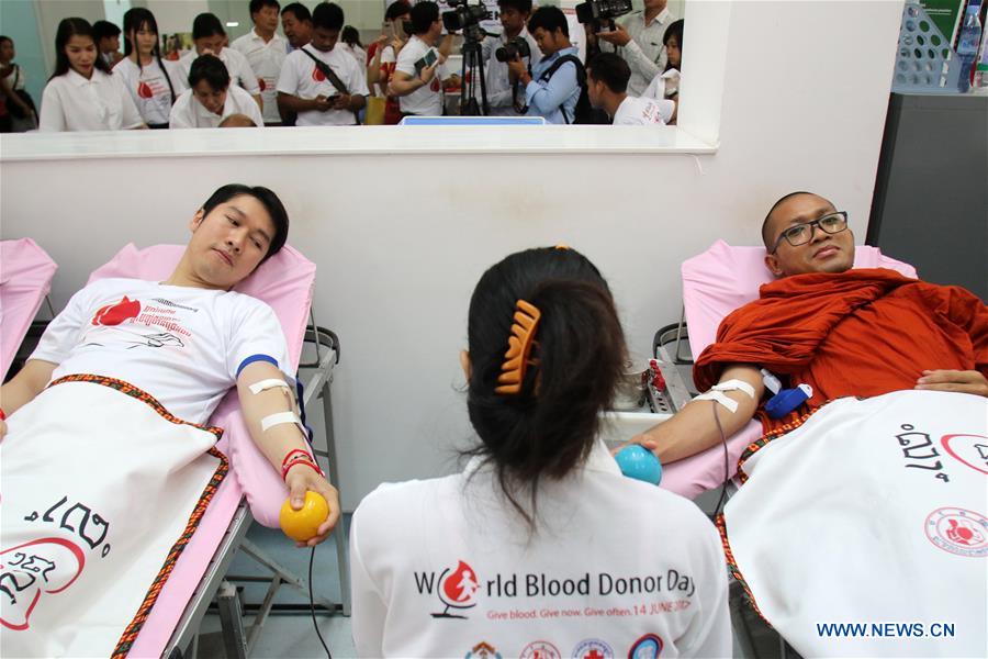 CAMBODIA-PHNOM PENH-WORLD BLOOD DONOR DAY