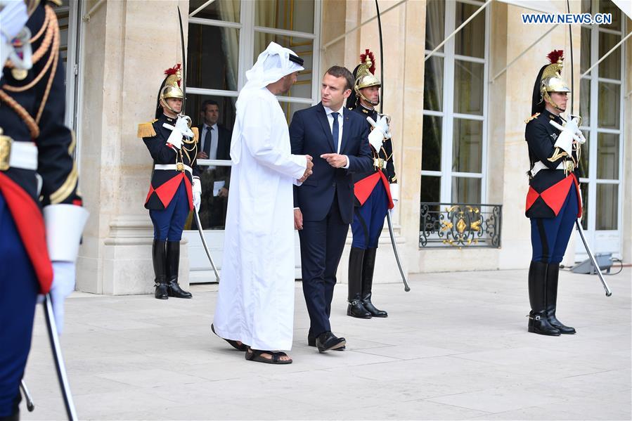 FRANCE-PARIS-ABU DHABI CROWN PRINCE-MEETING