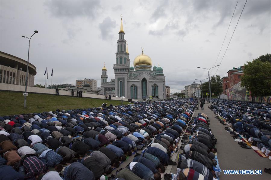 RUSSIA-MOSCOW-EID AL-FITR-PRAYERS