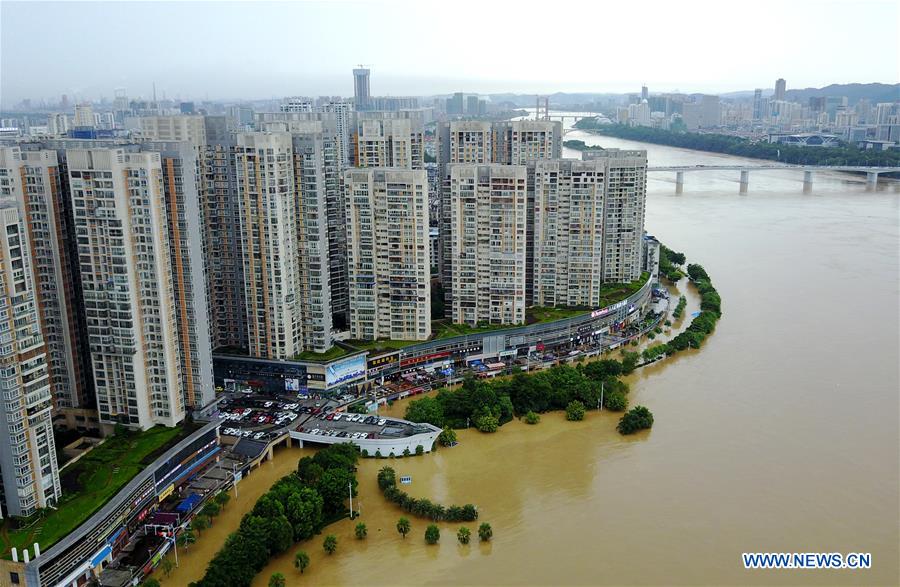 #CHINA-LIUZHOU-FLOOD-WATER LEVEL (CN) 