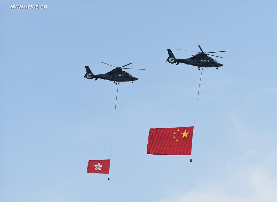 CHINA-HONG KONG-20TH ANNIVERSARY-FLAG-RAISING CEREMONY (CN)