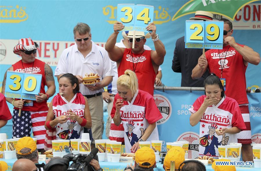 U.S.-CONEY ISLAND-HOT DOGS EATING CONTEST
