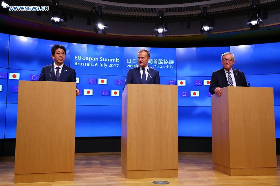 BELGIUM-BRUSSELS-EU-JAPAN-DIPLOMACY