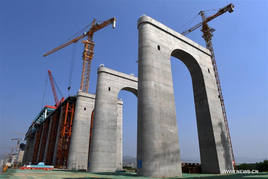 CHINA-HENAN-SANMENXIA-HIGHWAY RAILWAY BRIDGE-CONSTRUCTION (CN)