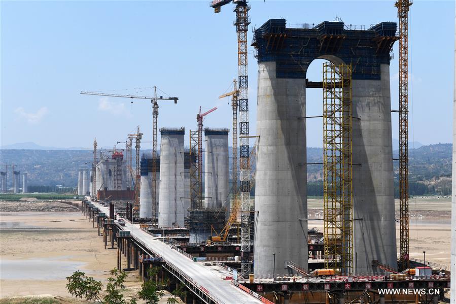 CHINA-HENAN-SANMENXIA-HIGHWAY RAILWAY BRIDGE-CONSTRUCTION (CN)