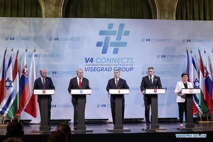 HUNGARY-BUDAPEST-VISEGRAD FOUR-ISREAL-PRESS CONFERENCE