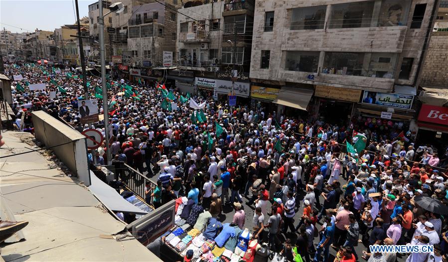 JORDAN-AMMAN-JERUSALEM-AL-AQSA MOSQUE COMPOUND-ISRAELI MEASURES-PROTEST