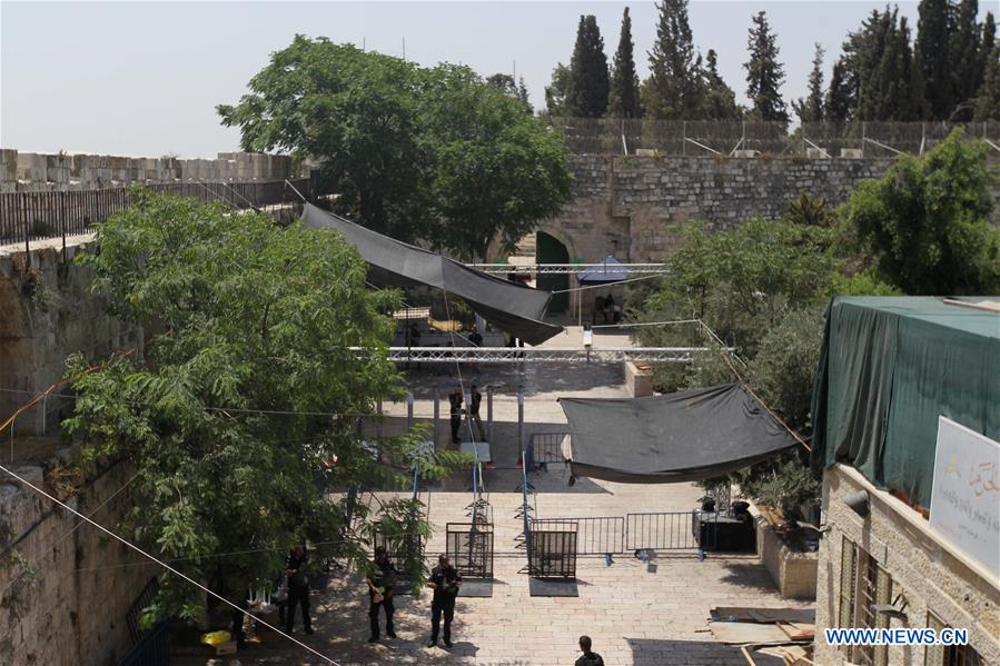 MIDEAST-JERUSALEM-AL-AQSA MOSQUE COMPOUND-SECURITY CAMERA