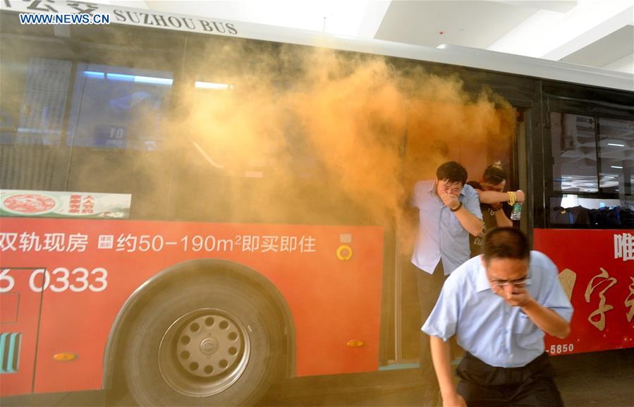 #CHINA-JIANGSU-SUZHOU-BUS SYSTEM-DRILL (CN)