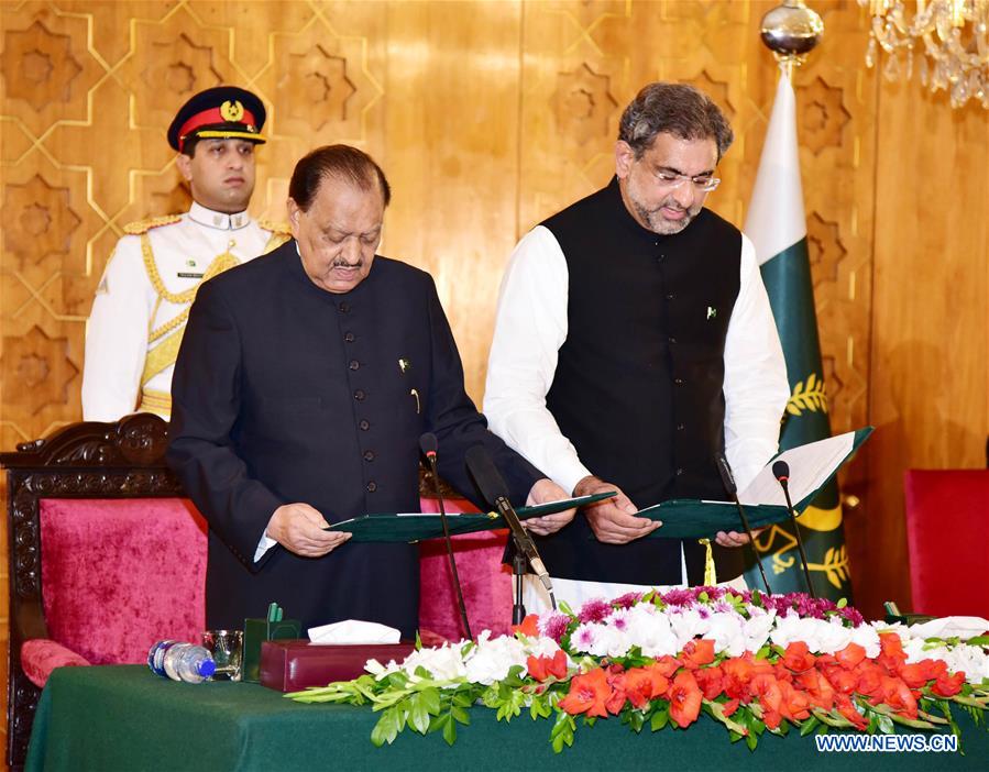 PAKISTAN-ISLAMABAD-ABBASI-PRIME MINISTER-SWEARING-IN CEREMONY