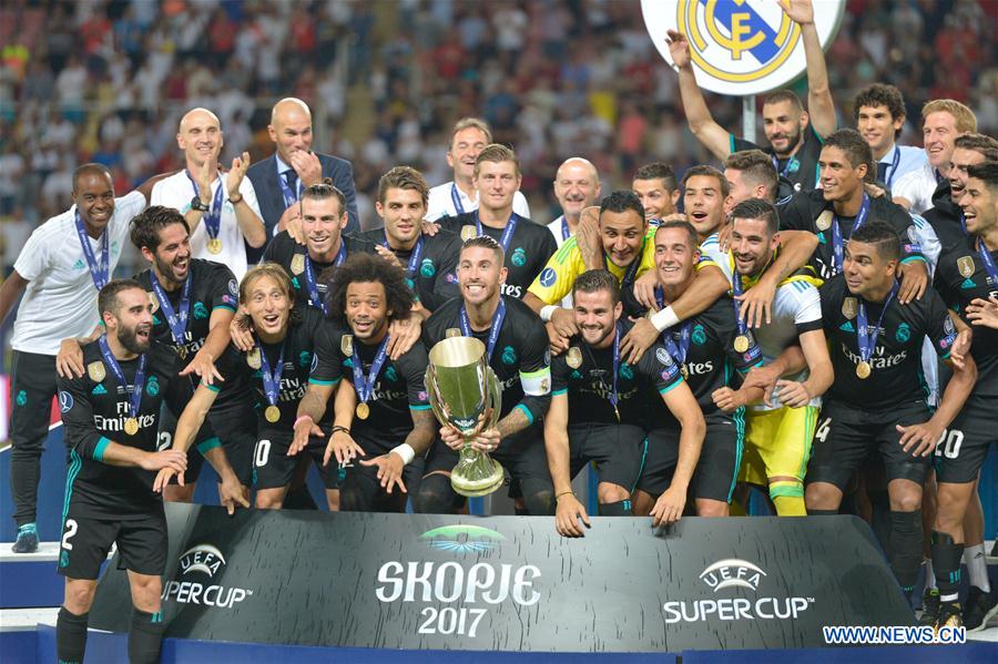 (SP)MACEDONIA-SKOPJE-UEFA SUPER CUP-REAL MADRID VS MANCHESTER UNITED