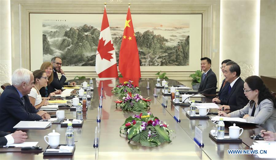 CHINA-BEIJING-WANG YI-CANADA-MEETING(CN)