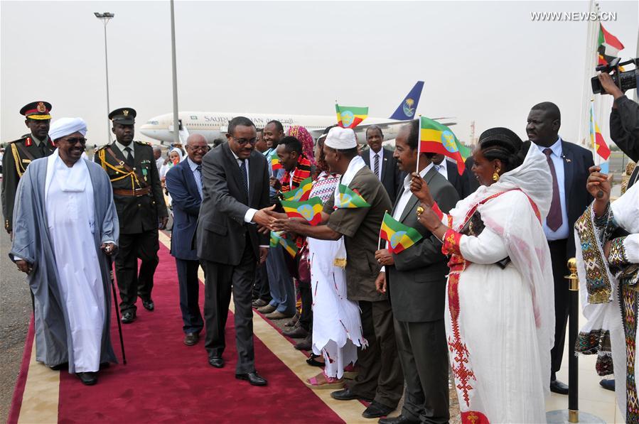 SUDAN-KHARTOUM-ETHIOPIA-PRIME MINISTER-VISIT