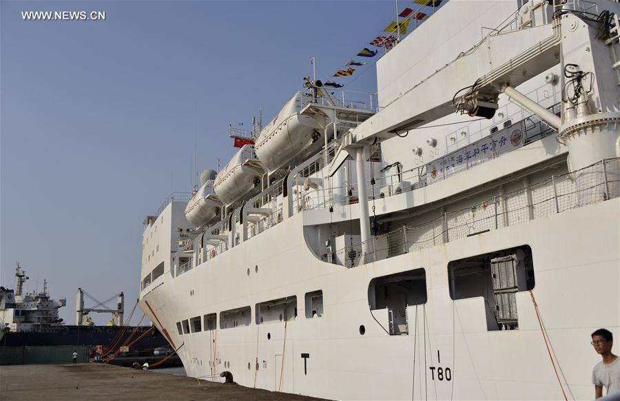 DJIBOUTI-CHINESE NAVAL HOSPITAL SHIP-MEDICAL SERVICE