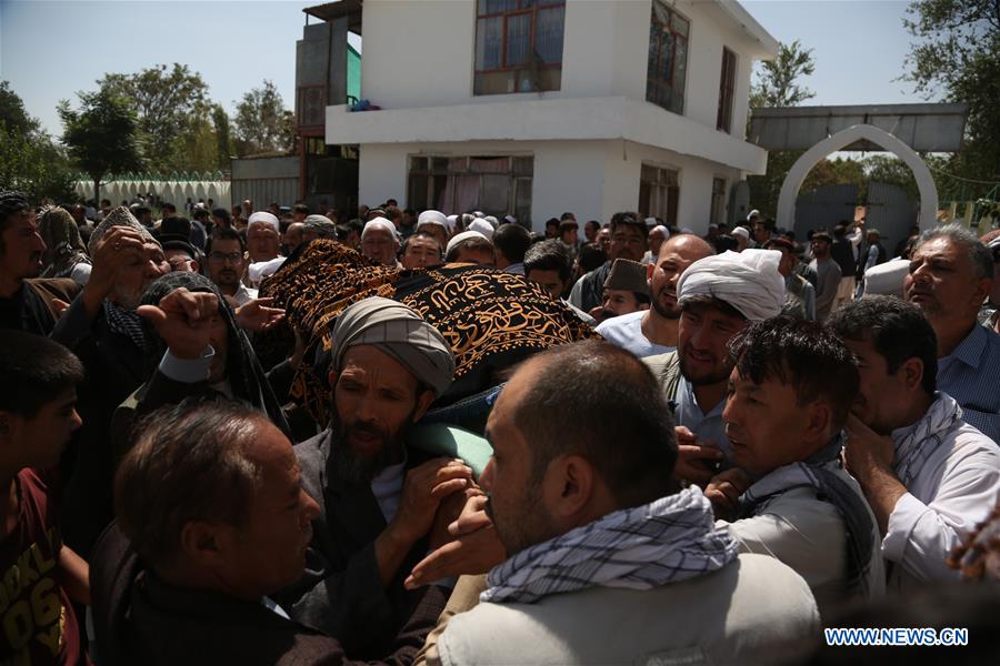 AFGHANISTAN-KABUL-MOSQUE ATTACK-FUNERAL