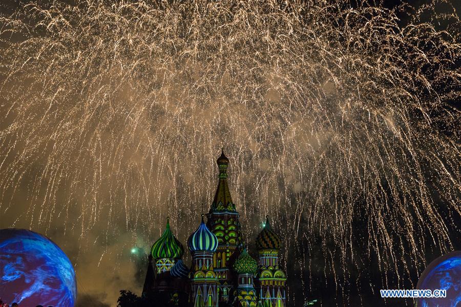 RUSSIA-MOSCOW-FESTIVAL-SPASSKAYA TOWER