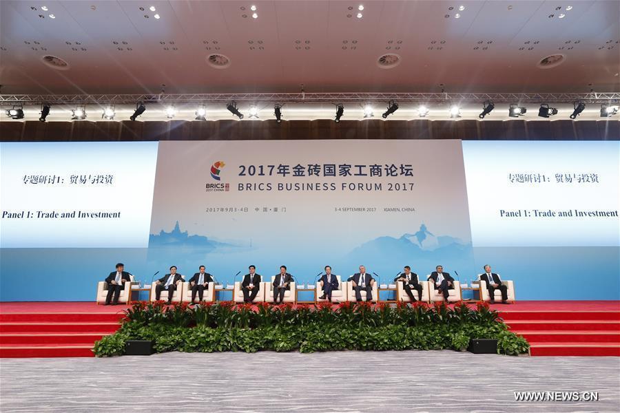 (XIAMEN SUMMIT)CHINA-XIAMEN-BRICS-BUSINESS FORUM-TRADE AND INVESTMENT (CN)