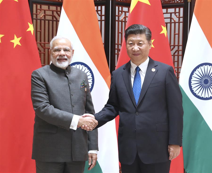 (XIAMEN SUMMIT)CHINA-XIAMEN-XI JINPING-INDIAN PM-MEETING (CN)