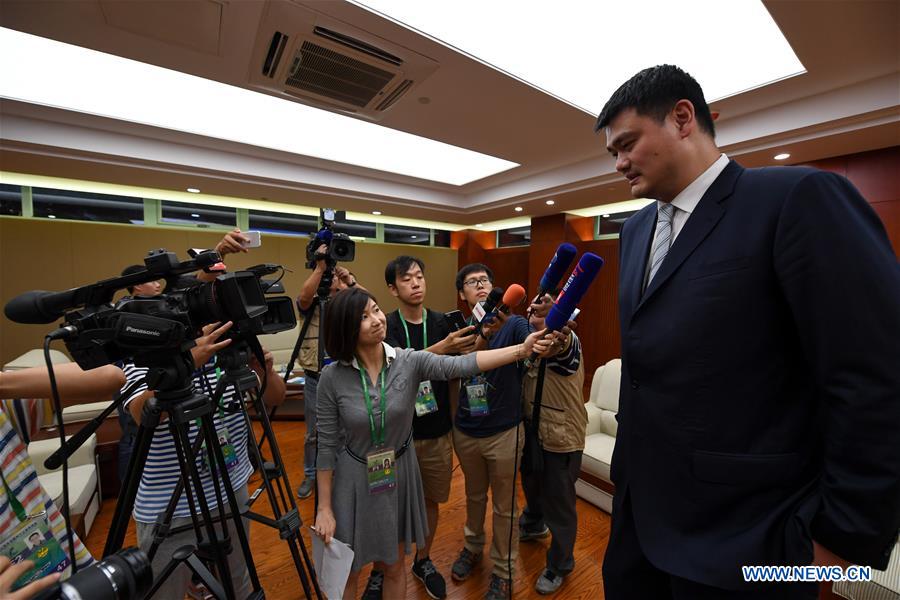 (SP)CHINA-TIANJIN-13TH CHINESE NATIONAL GAMES-INTERVIEW-YAO MING (CN)