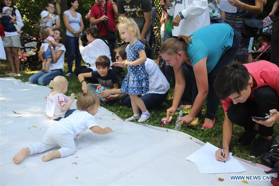ROMANIA-BUCHAREST-BABY CRAWLING COMPETITION