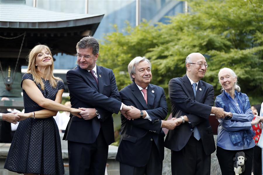 UN-WORLD PEACE DAY-PEACE BELL CEREMONY