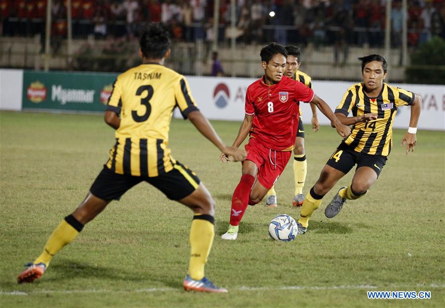 (SP)MYANMAR-YANGON-SOCCER-AFF U18 CHAMPIONSHIP-MALAYSIA VS MYANMAR