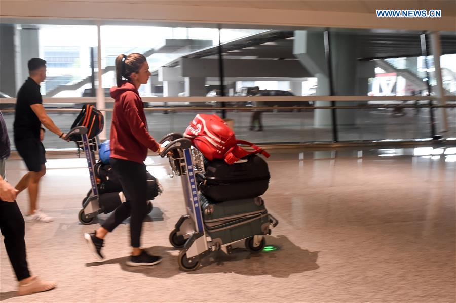 (SP)CHINA-WUHAN-TENNIS-WTA-WUHAN OPEN-PLAYERS-ARRIVAL(CN)  