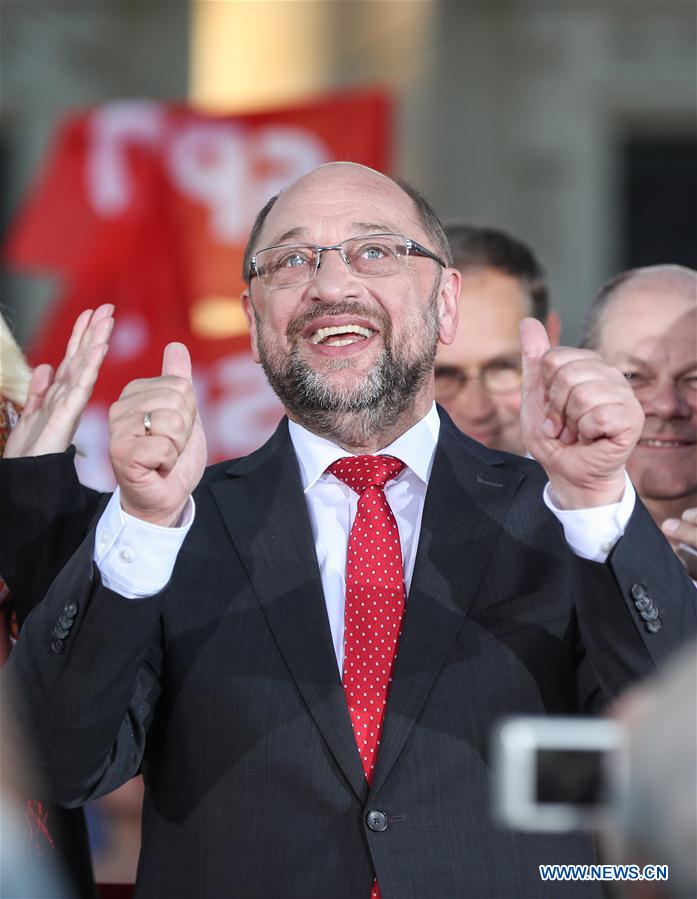 GERMANY-BERLIN-SPD-SCHULZ-ELECTION RALLY