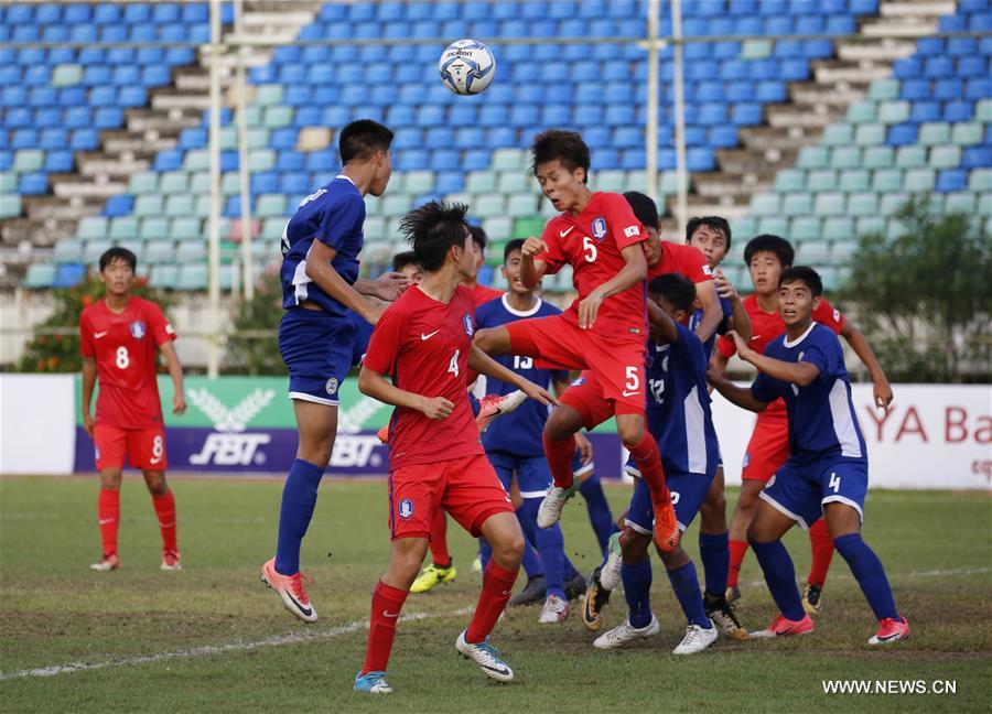 (SP)MYANMAR-YANGON-SOCCER-AFC U16 CHAMPIONSHIP QUALIFIERS-SOUTH KOREA VS PHILIPPINES