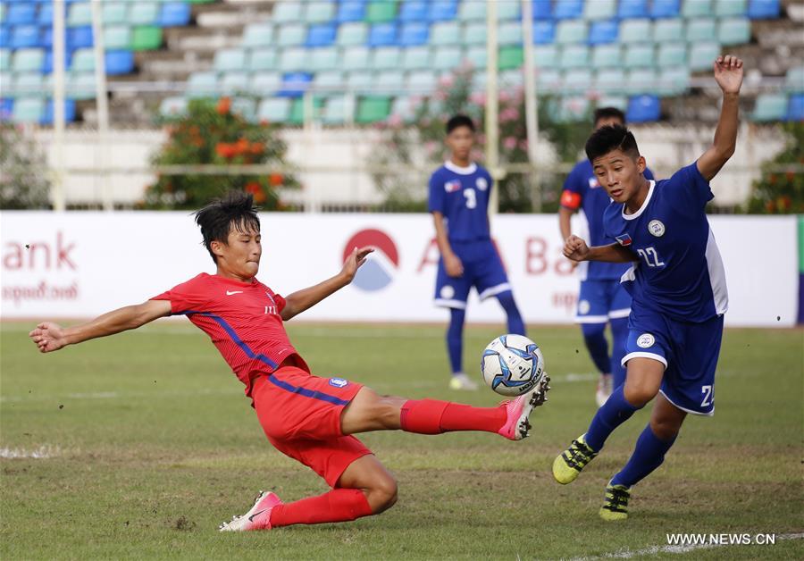 (SP)MYANMAR-YANGON-SOCCER-AFC U16 CHAMPIONSHIP QUALIFIERS-SOUTH KOREA VS PHILIPPINES