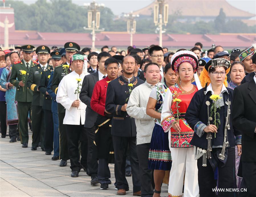 CHINA-BEIJING-MARTYRS' DAY-CEREMONY (CN) 