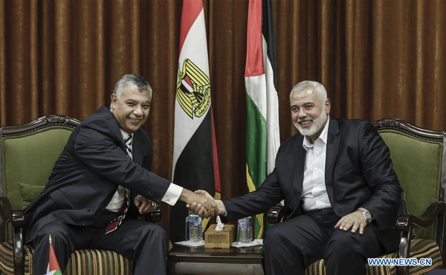 MIDEAST-GAZA-HAMAS-CHIEF-EGYPT-INTELLIGENCE CHIEF-MEETING