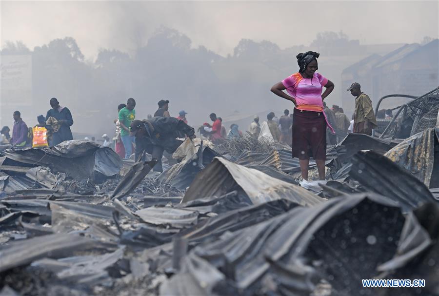 KENYA-NAIROBI-MARKET-FIRE