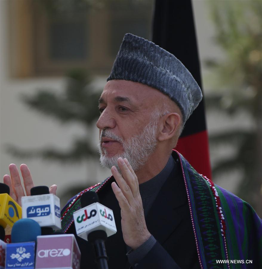 AFGHANISTAN-KABUL-FORMER PRESIDENT-HAMID KARZIA-PRESS CONFERENCE