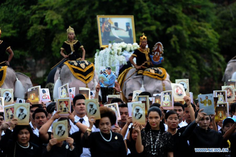 THAILAND-AYUTTHAYA-LATE KING-DEATH-ANNIVERSARY