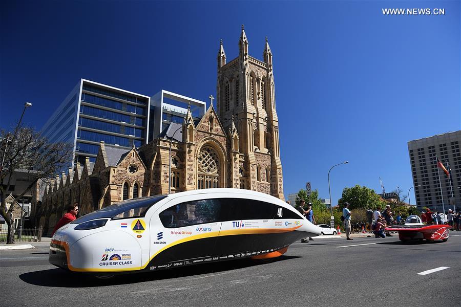 Parade of solar vehicles held on last day of Brid