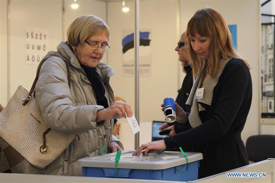 ESTONIA-TALLINN-ELECTIONS-VOTING