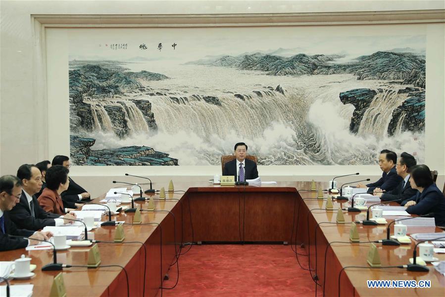 CHINA-BEIJING-ZHANG DEJIANG-NPC-MEETING(CN) 