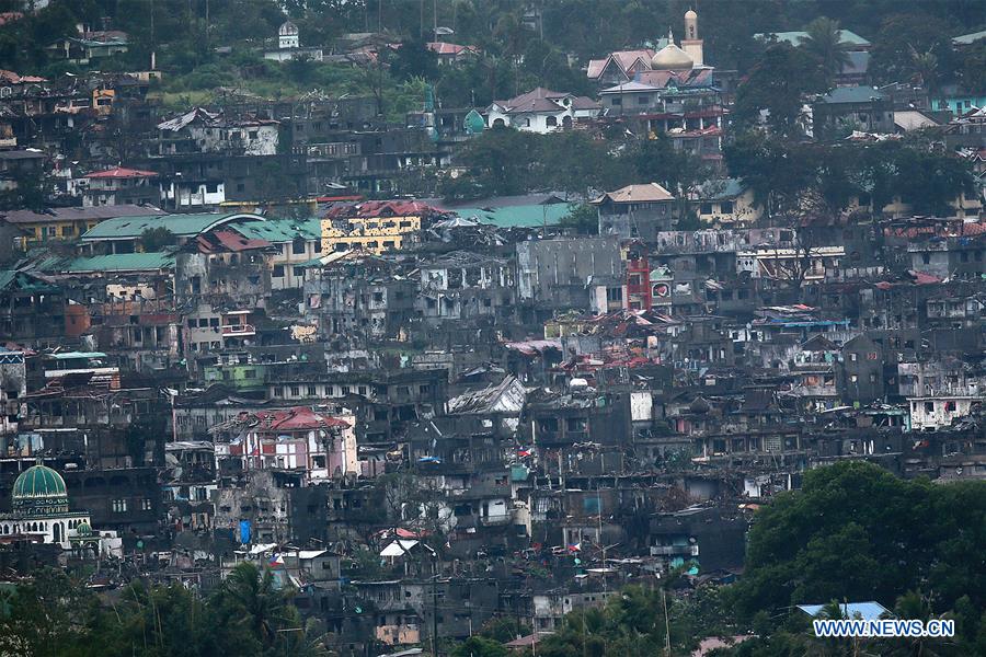 THE PHILIPPINES-MARAWI CITY-DAMAGED BUILDINGS