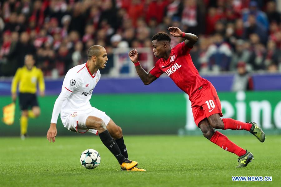 (SP)RUSSIA-MOSCOW-SOCCER-CHAMPIONS LEAGUE-MOSCOW SPARTAK VS SEVILLA