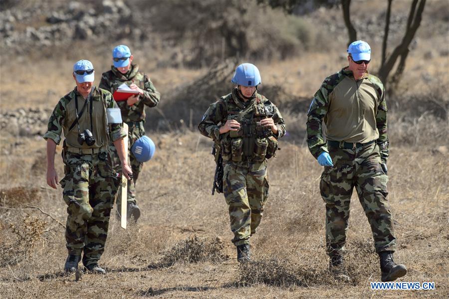 MIDEAST-GOLAN HEIGHTS-UN-MORTAR SHELL-SEARCH