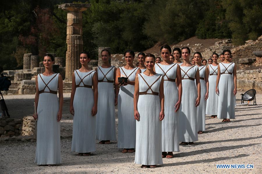 (SP)GREECE-OLYMPIA-LIGHTING CEREMONY-FINAL DRESSED REHEARSAL