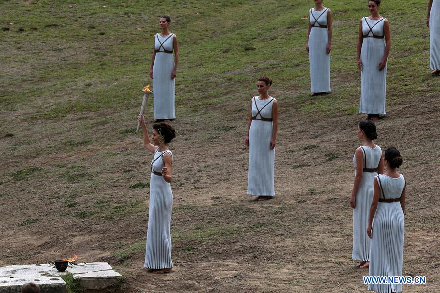 (SP)GREECE-OLYMPIA-OLYMPIC FLAME-LIGHTING CEREMONY