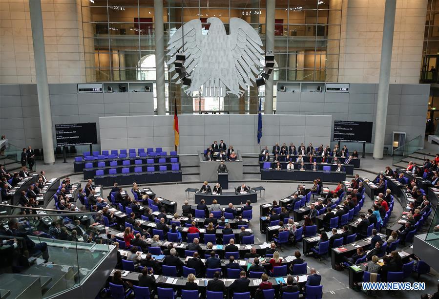 GERMANY-BERLIN-FEDERAL PARLIAMENT-FIRST MEETING