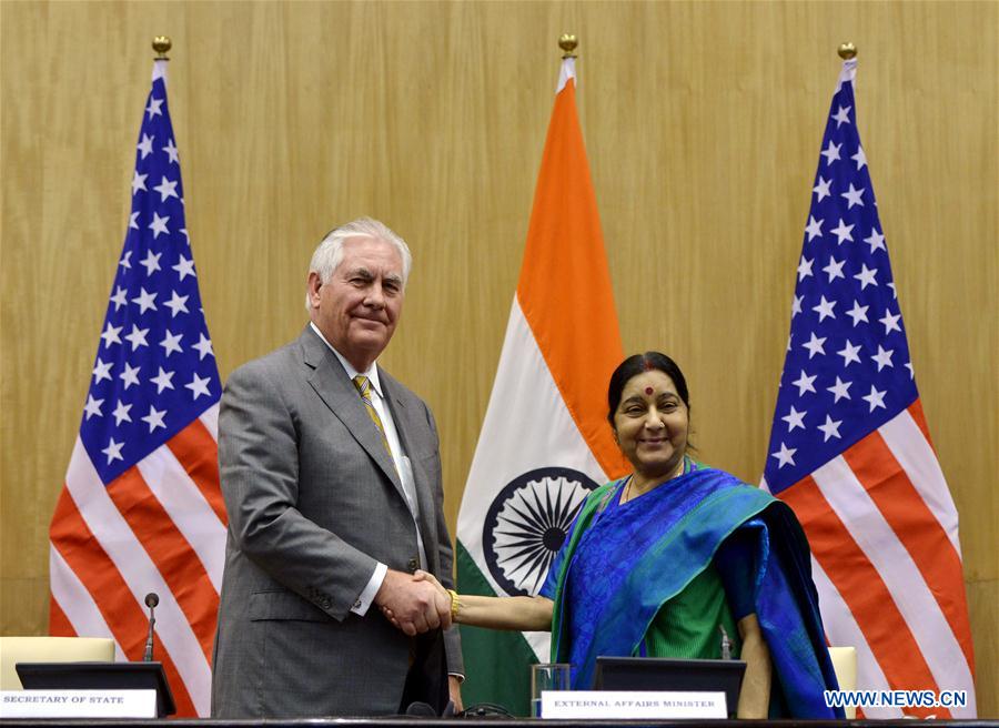 INDIA-NEW DELHI-FM-U.S.-MEETING