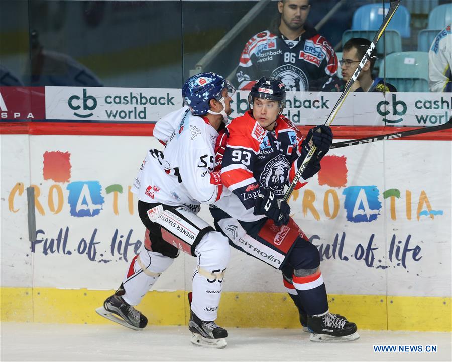 (SP)CROATIA-ZAGREB-ICE HOCKEY-EBEL-KHL MEDVESCAK VS HC TIROLER WASSERKRAFT INNSBRUCK