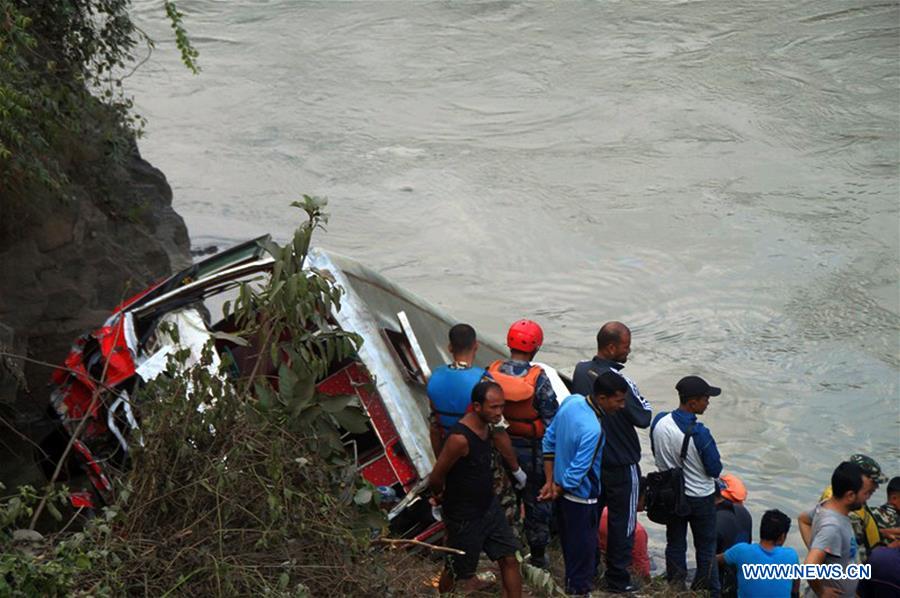 NEPAL-DHADING-BUS ACCIDENT